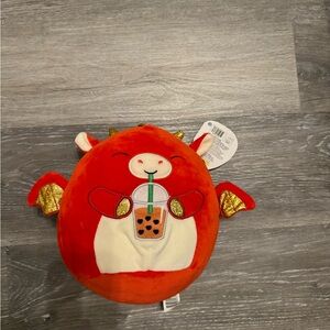 Boba Drinking Dragon Squishmallow